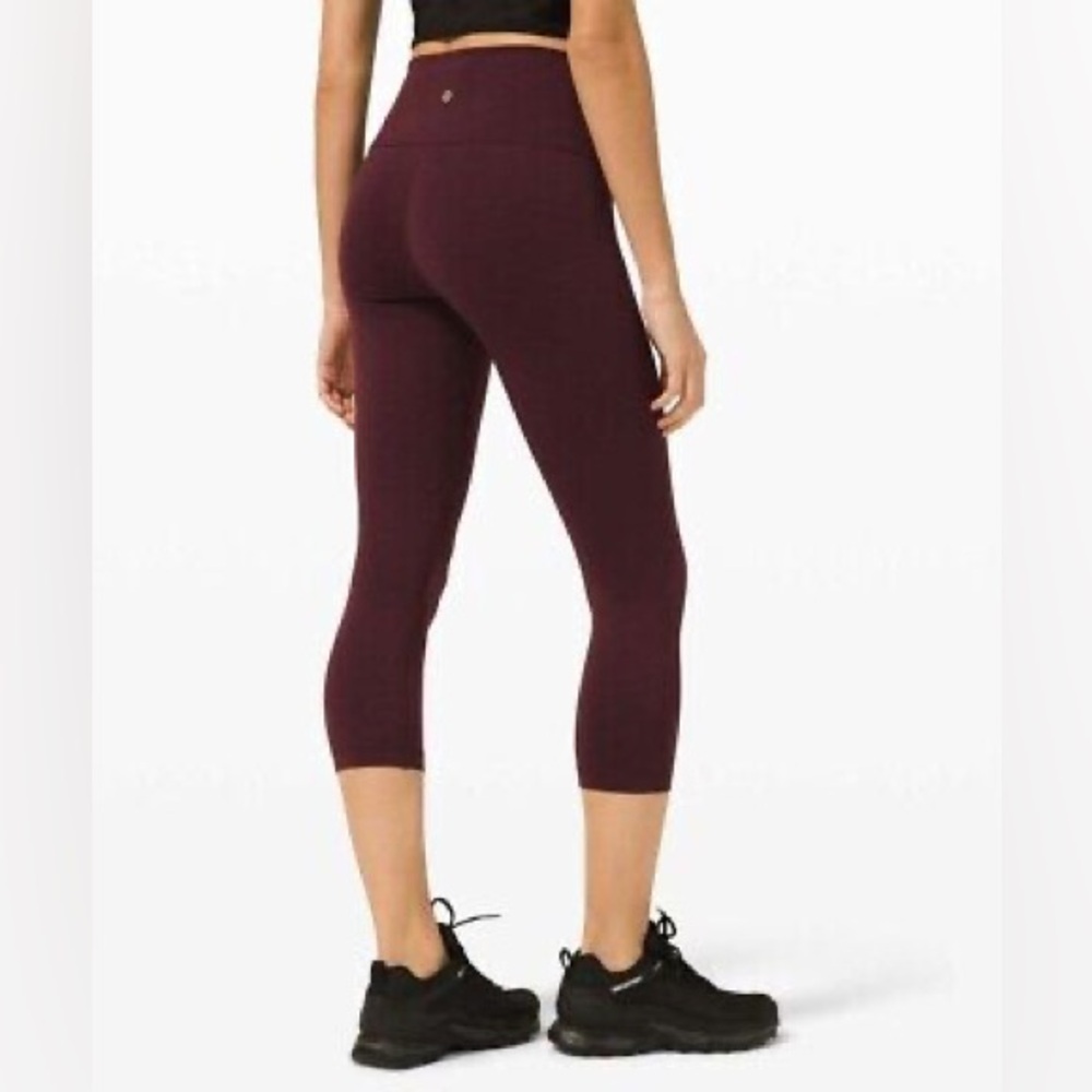 Lululemon Wunder Train High-Rise Crop 21" Cassis